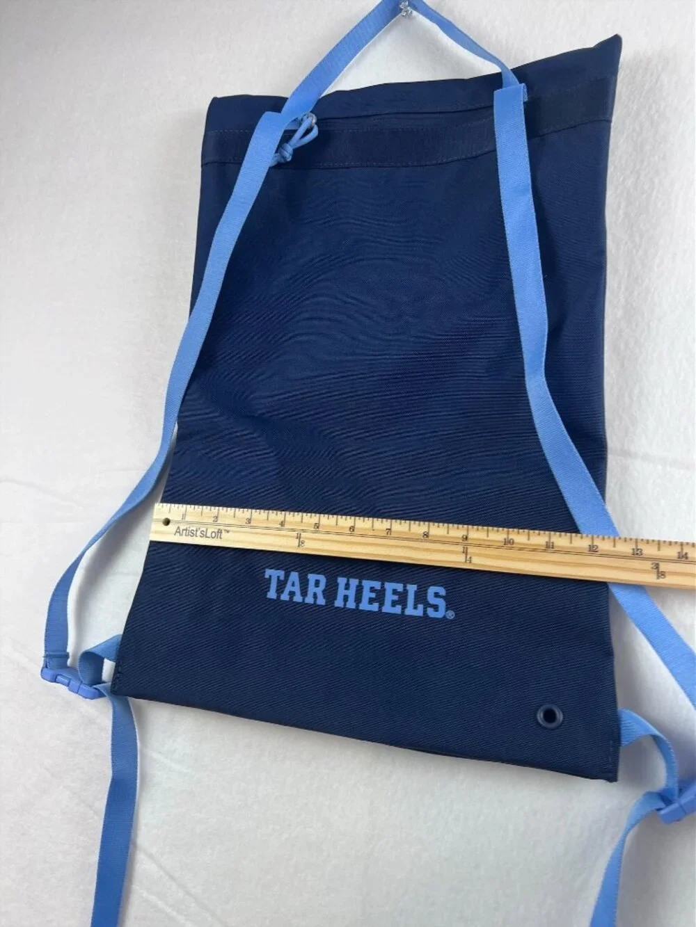 Nike North Carolina Tar Heels UNC Drawstring Backpack Gym Sack Navy Blue